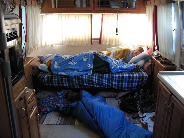 All the kids are asleep