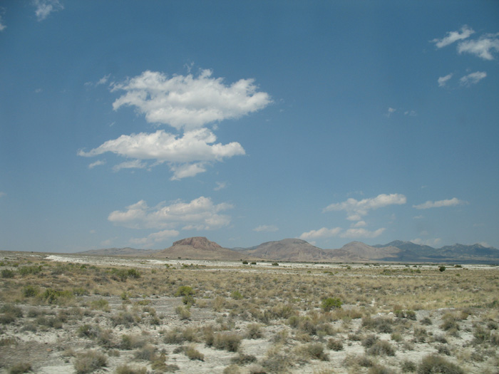 Getting further south, we saw streaks of white