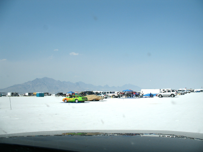 Then, as we got closer, we could see a make-shift parking area