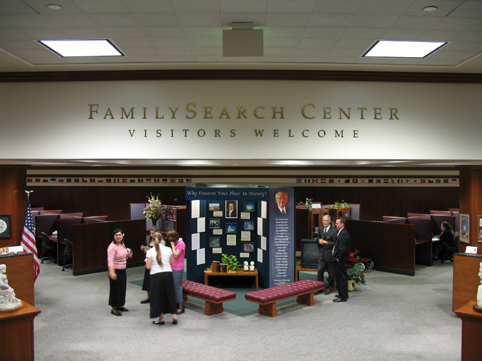 A visit to the mormon church HQ is not complete without some searching of your past