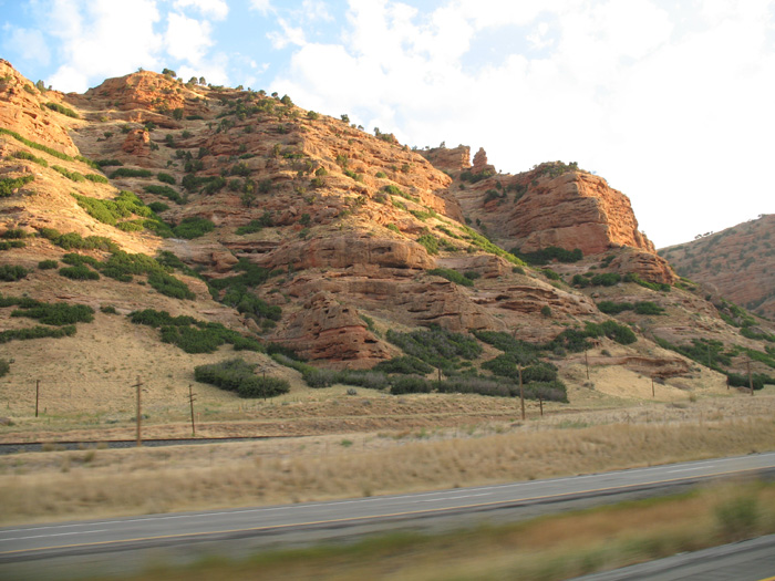 On our way out of Utah into Wyoming