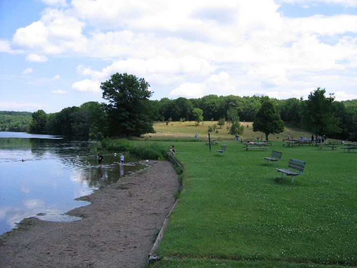 Beach at the state park