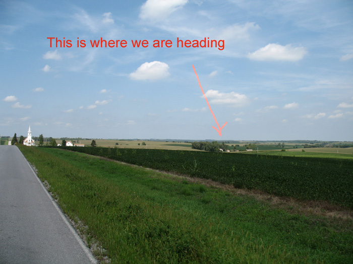 Approaching our courtesy host just north of Murdock