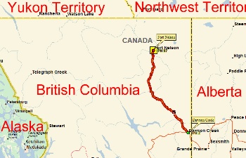 Dawson Creek to Fort Nelson