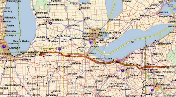 Drive from Limestone to Elkhart