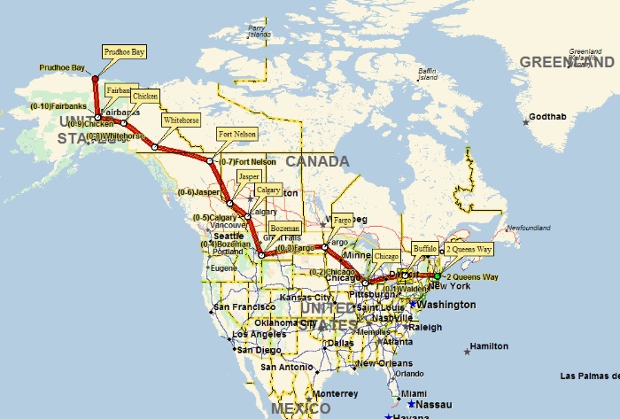 2006 Trip overview map