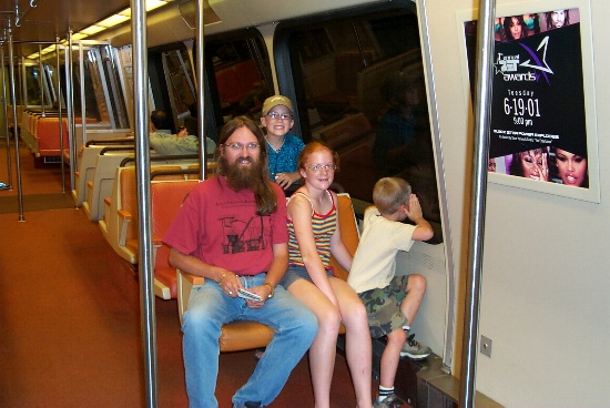Riding the Washington DC subway