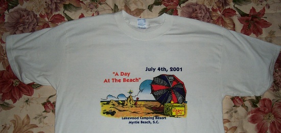 T-shirts we won at Lakewood for taking part in Fun Run
