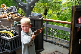 Trying out a baby gun