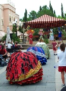 Dresses on wheels, left behind!