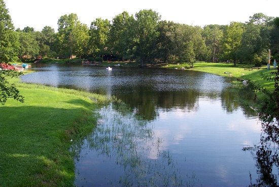 One of the many lakes/ponds on the campground