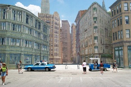 A 3D illusion of New York City