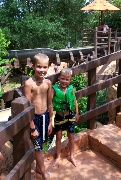 Erik and Karl ready to get into line